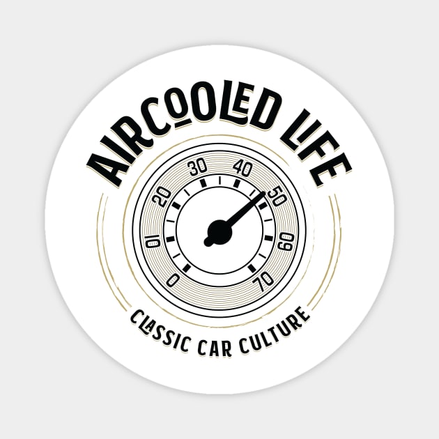 Aircooled Life - Classic Car Speedo Design Magnet by Aircooled Life